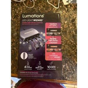 Lumations LED Light Wizard Polygroup 4 Port Controller 10 Motion Effects Remote